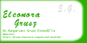 eleonora grusz business card